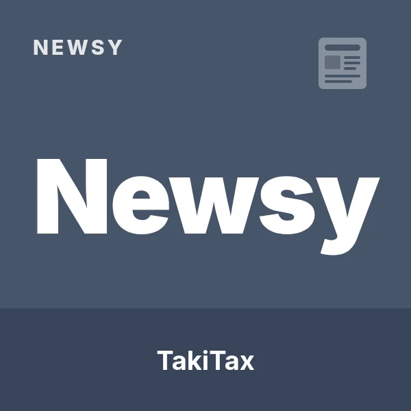 Grafika: napis „Newsy” — aktualności podatkowe TakiTax